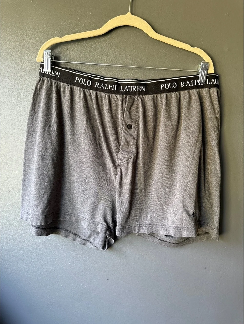 Polo Ralph Lauren Men's Classic Fit Boxer Shorts 2XL Gray Cotton
